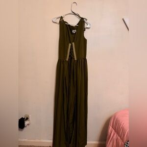 Ren Faire Green Maxi Dress